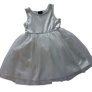 Lilt White Tulle Sleeveless Dress - Size 5 - Perfect
